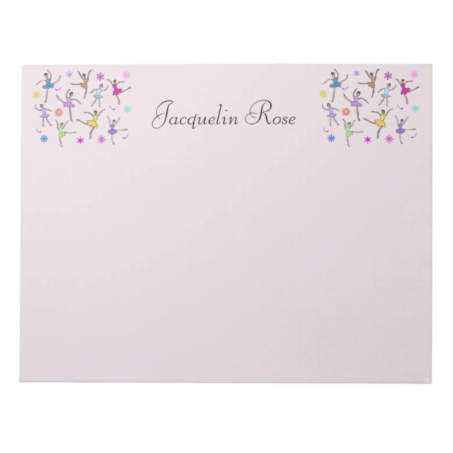 Bloc de notas personalizado de Ballerina Dance (Frente)