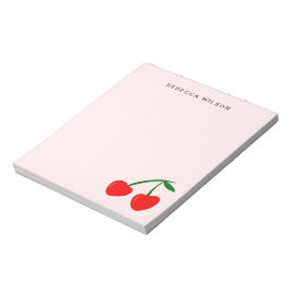 Bloc De Notas Personalizado de Cerezo Corazón Personalizado San 