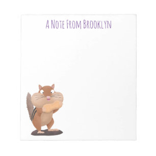 Bloc De Notas Personalizado de chipmunk de grandes mejillas grac