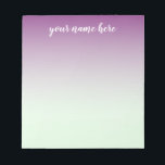 Bloc de notas personalizado de color azul y púrpur<br><div class="desc">Bloc de notas personalizado de color azul y púrpura</div>