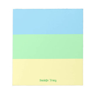 Bloc De Notas Personalizado de colores de primavera del Bonito P