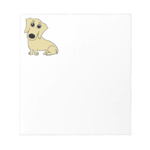 Bloc De Notas personalizado de dachshund wheaton