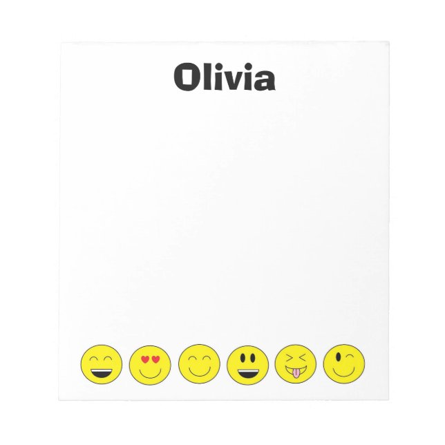 Bloc de notas personalizado de emojis (Frente)
