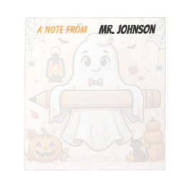 Bloc de notas personalizado de fantasma de Hallowe