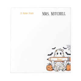Bloc de notas personalizado de fantasma de Hallowe