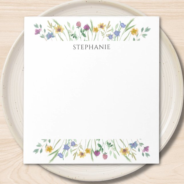 Bloc de notas personalizado de flores silvestres (Subido por el creador)