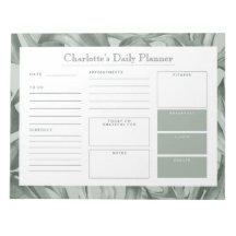 Personalizado de follaje tropical planificador de 