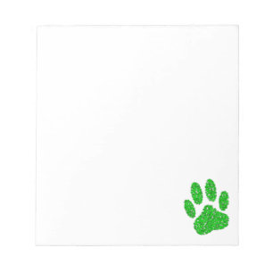 Bloc De Notas Personalizado de impresión de garras de perro foll