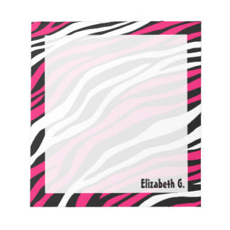 Bloc de notas personalizado de la mezcla de fucsia