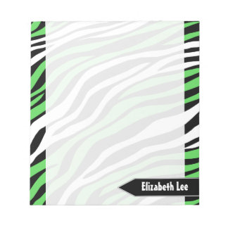 Bloc de notas personalizado de la mezcla verde tib