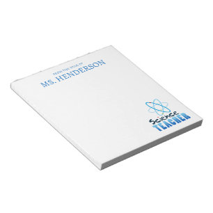 Bloc De Notas Personalizado de la sección de ciencias