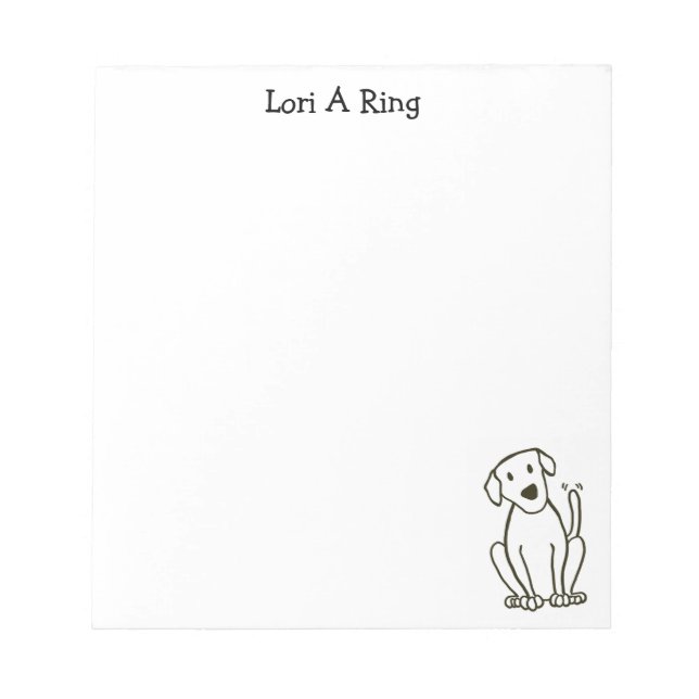 Bloc de notas personalizado de Lab Lover (Frente)
