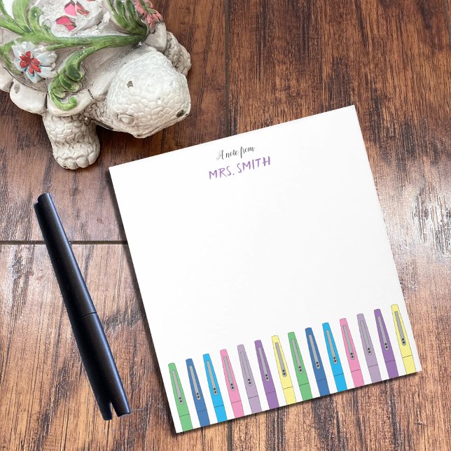 Bloc de notas personalizado de las pinzas arcoiris (Subido por el creador)