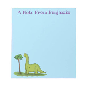 Bloc De Notas Personalizado de los dinosaurios de brontosauro ve