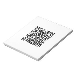 Bloc De Notas Personalizado de negocio de código QR