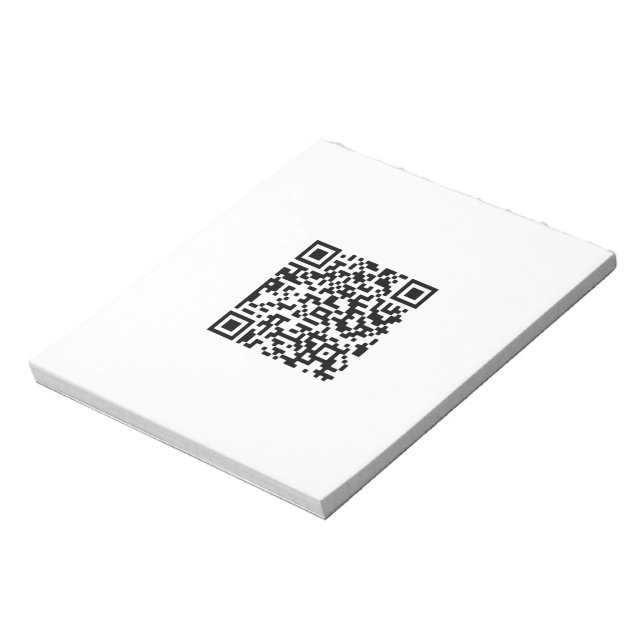 Bloc De Notas Personalizado de negocio de código QR (Lado Izquierdo)
