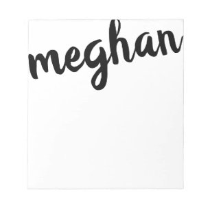Bloc de notas personalizado de nombre grande negro