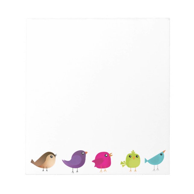 Bloc De Notas Personalizado de pájaro de Sparrow (Frente)