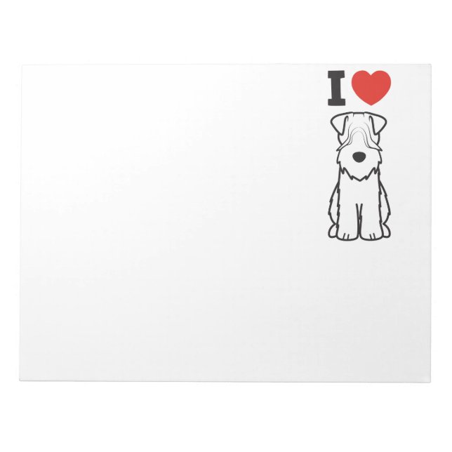 Bloc De Notas Personalizado de Perro Terrier de Ruedas Recubiert (Frente)