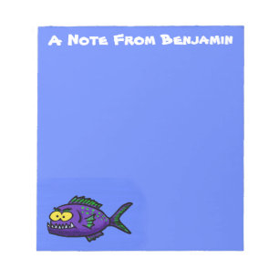 Bloc De Notas Personalizado de pescado piraña