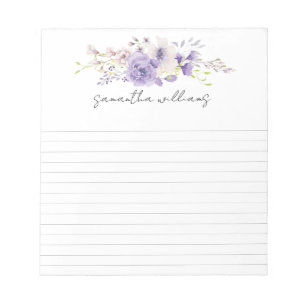 Bloc De Notas personalizado de pulverización floral de bonito no