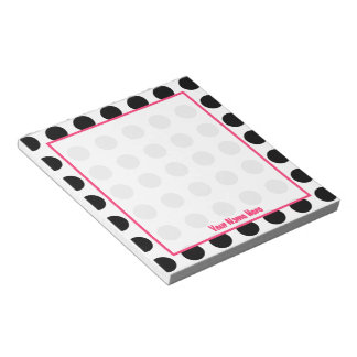 Bloc de notas personalizado de punto de polka