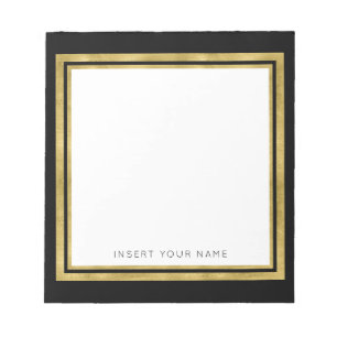 Bloc de notas personalizado de Relieve metalizado