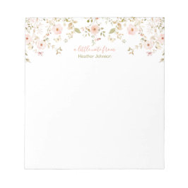 Bloc De Notas Personalizado de Rosa de países silvestres