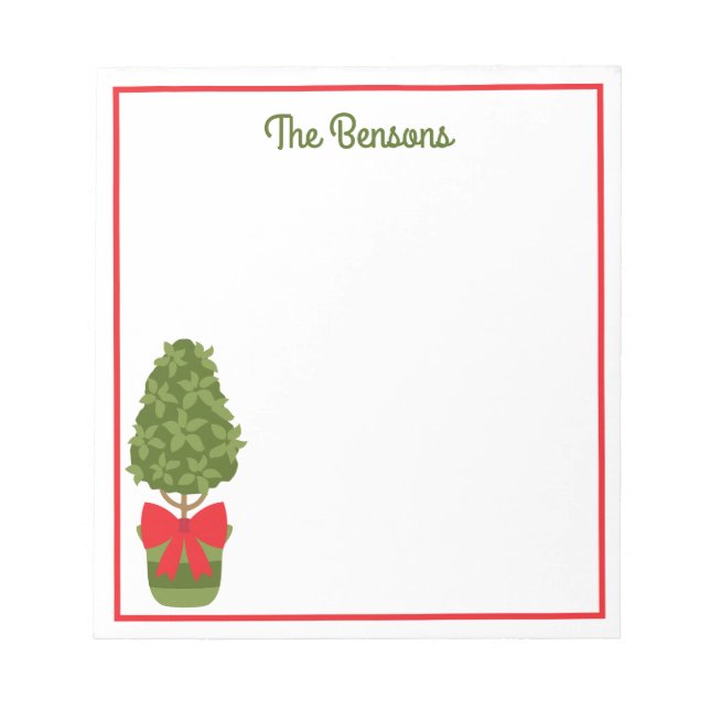 Bloc de notas personalizado de temas de navidades (Frente)