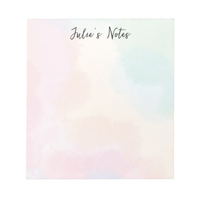 Bloc de notas personalizado de tinte (Frente)