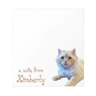 Bloc De Notas Personalizado de un gato kitano