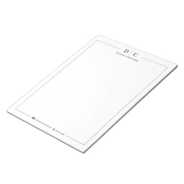 Bloc De Notas Personalizado del negocio (Lado Derecho)