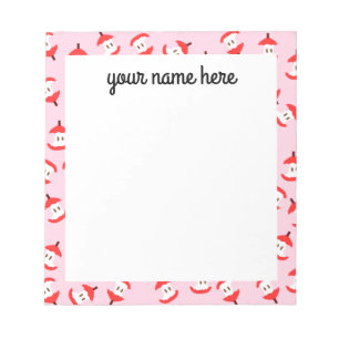 Bloc de notas personalizado del núcleo de manzana