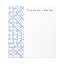 Bloc de notas personalizado del patrón de círculo