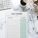 Bloc De Notas Personalizado del planificador diario Texto y colo<br><div class="desc">Personalice para que se adapte a su gusto cambiando las fuentes y el color del acento</div>