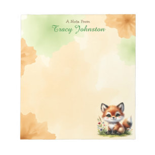 Bloc De Notas Personalizado desde la mesa de Cute Fox
