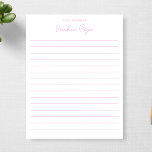 Bloc De Notas Personalizado desde la mesa del regalo del primer<br><div class="desc">Personalizado desde la mesa del Bloc de notas de regalo de primer aniversario</div>