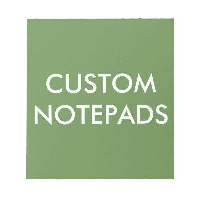 Bloc de notas personalizado en blanco (Frente)