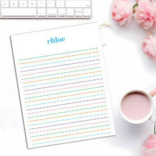 Bloc de notas personalizado en línea de arcoiris g