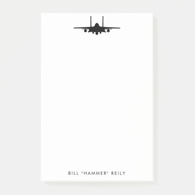 Bloc de notas personalizado F-15 Strike Eagle Figh (Anverso)