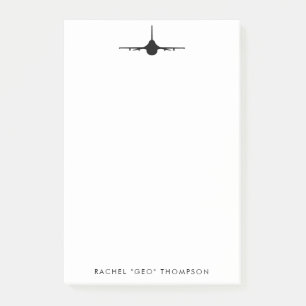 Bloc de notas personalizado F-16 Viper Fighter Jet