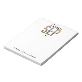 Bloc De Notas Personalizado Futuro SLP Speech Pathólogo Leopard 