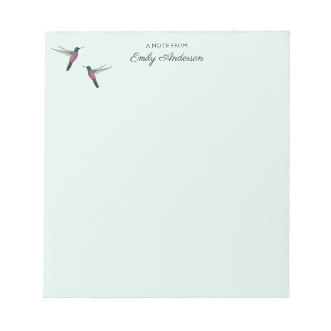 Bloc De Notas Personalizado Hummingbird (Frente)