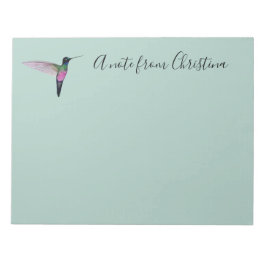Bloc De Notas Personalizado Hummingbird