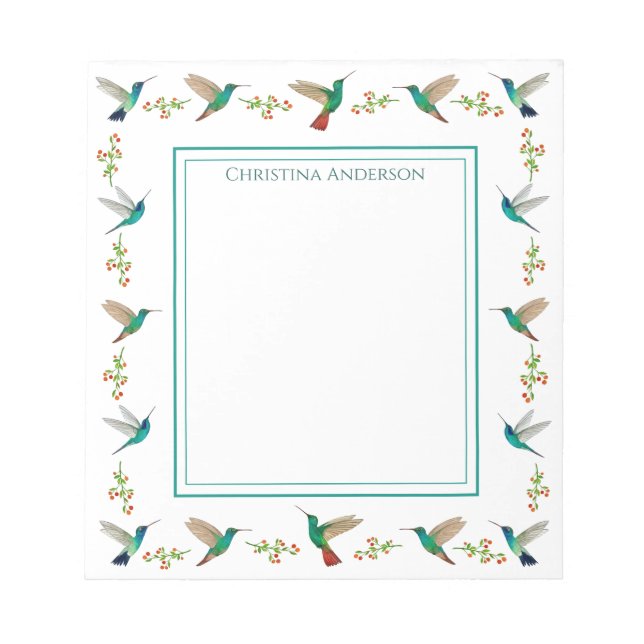 Bloc De Notas Personalizado Hummingbird Notepad (Frente)