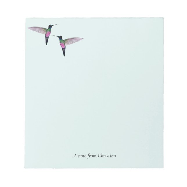 Bloc De Notas Personalizado Hummingbird Notepad (Frente)