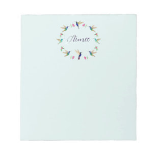 Bloc De Notas Personalizado Hummingbird Notepad