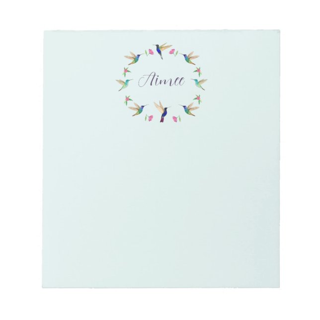 Bloc De Notas Personalizado Hummingbird Notepad (Frente)