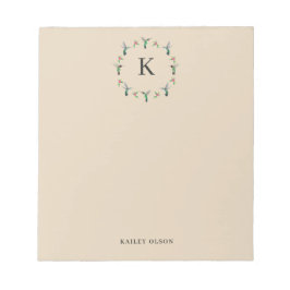 Bloc De Notas Personalizado Hummingbirds Notepad de corteza