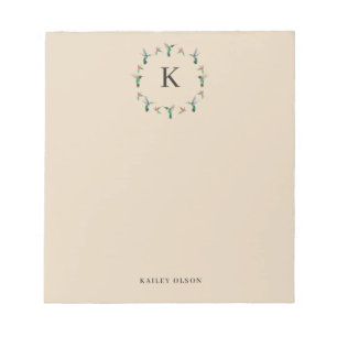 Bloc De Notas Personalizado Hummingbirds Notepad de corteza